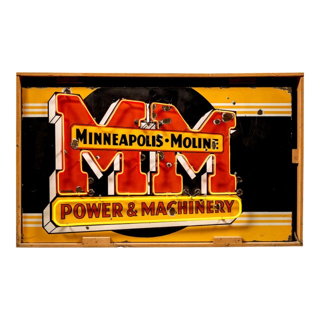 Vintage Minneapolis-Moline SSP Neon Sign For Sale