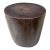 Andrianna Shamaris Minimalist Super Smooth Petrified Wood Side Table For Sale