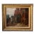 Early 20th Century Neoclassical European Community Life Village Scene Oil Painting For Sale