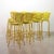 Gold Gilded Cobra Bar Stools with Fresh Lime Green Velvet Upholstery, 1970s, Set of 6 For Sale - Image 8 of 9