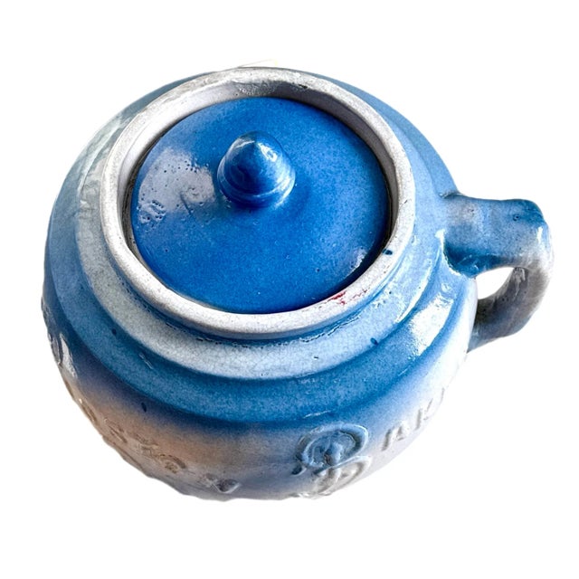 American Antique Stoneware Baked Beans Pot For Sale - Image 3 of 9