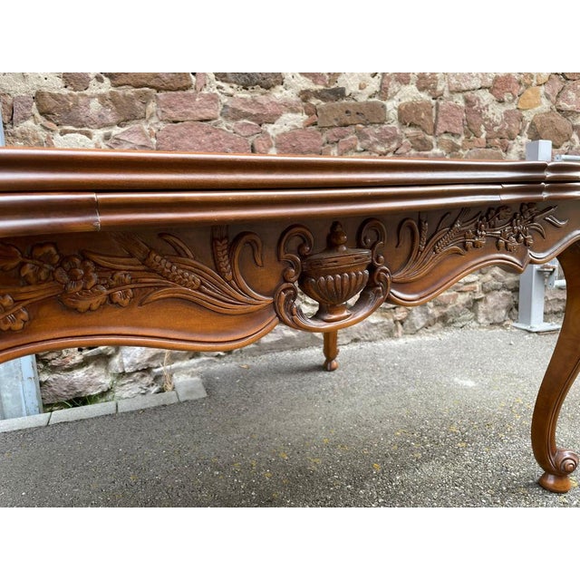 Wood Vintage Louis XV Style Dining Table, 1960s For Sale - Image 7 of 11