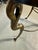 Vintage Solid Brass and Ogee Edge Thick Glass Table For Sale - Image 10 of 12