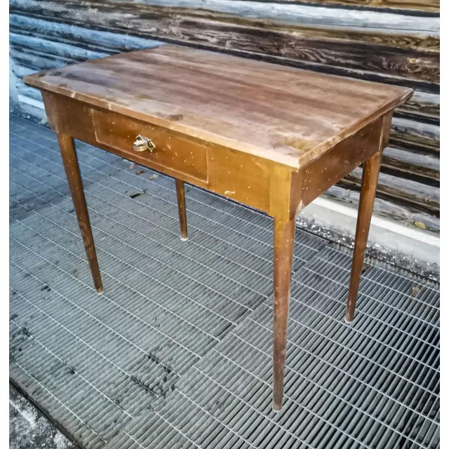 Art Deco Italian One Drawer Console Table For Sale - Image 3 of 9