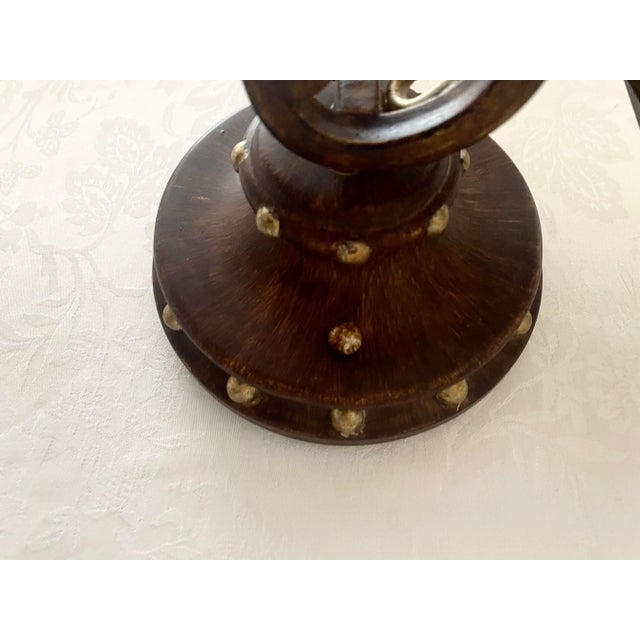 Metal Alabaster and Metal Torchiere Sconces Exquisite and Unique Mint Condition Vintage For Sale - Image 7 of 12