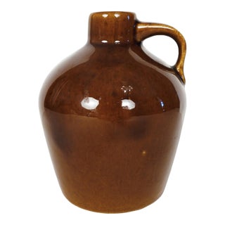 Vintage Roycroft Pottery Glazed Stoneware Little Brown Jug East Aurora Ny 1920s For Sale