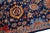 2010s Modern Bidjar Style Handmade Floral Designed Blue Scatter Wool Rug For Sale - Image 5 of 10