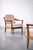 1970s Mid-Century German Modern Cherrywood and Pink Upholstered Armchairs from Wilhelm Knoll, 1970s, Set of 2 For Sale - Image 5 of 18