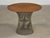 A mid century modern round walnut top end table designed by Warren Platner for Knoll. Professionally refinished. Circa...