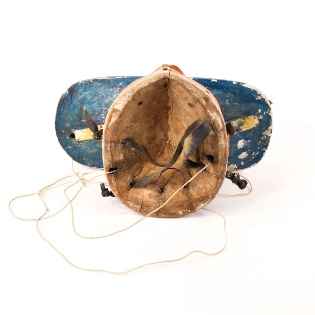 Early 20th Century Early 20th Century Yoruba Gelede Mask with Figures Carrying a Casket Nigeria For Sale - Image 5 of 7