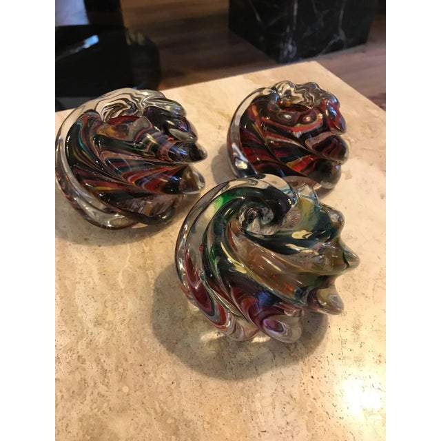 Murano Glass Votive Candle Holders Set of Three Chairish