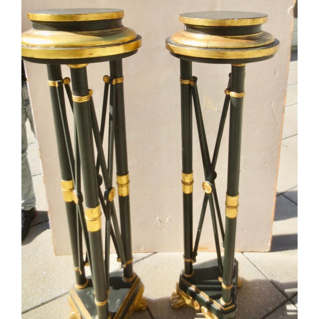 Mid 20th Century Pair of Directoire Style Pedistals -- A Pair of 2 For Sale - Image 5 of 16
