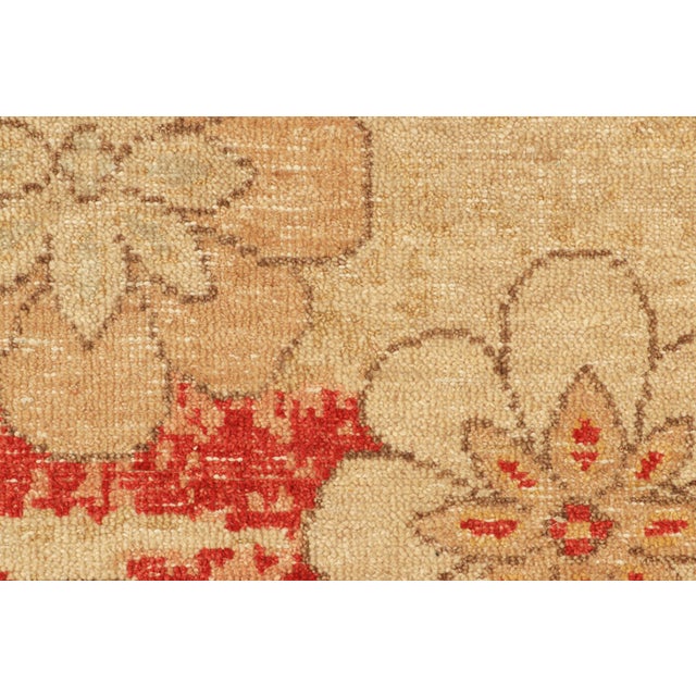 Modern Rug & Kilim’s Distressed Square Rug With Colorful Floral Medallions For Sale - Image 3 of 7