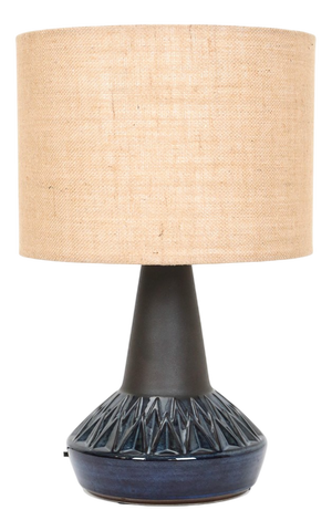Large Danish Ceramic Model 1058 Table Lamp by Einar Johansen for Søholm, 1960s