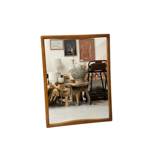 Mid Century Modern Wood Framed Mirror Chairish