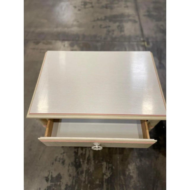 Mid 20th Century Faux Bamboo Coastal Chic Nightstand by Thomasville For Sale - Image 9 of 10