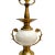 Pair of Late 20th Century Neoclassical Cream Marble and Polished Brass Plated Urn-Form Table Lamps For Sale In San Diego - Image 6 of 10