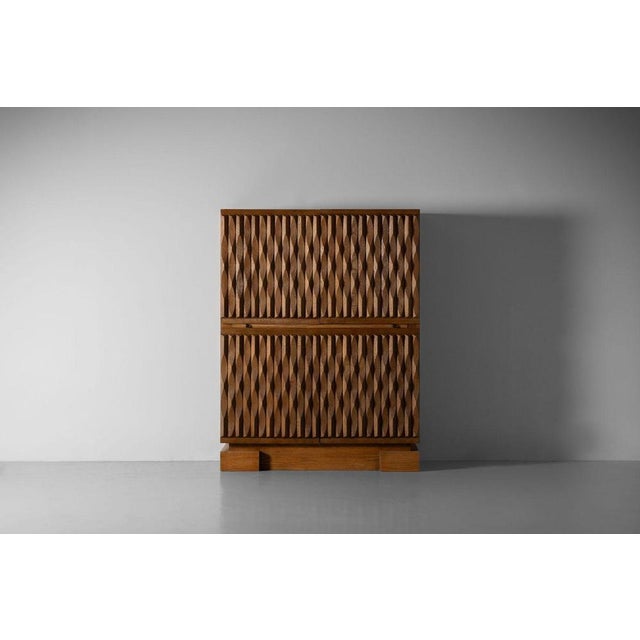 Niagara Cabinet in Oak by Maison Aurora, Belgium, 1975 For Sale - Image 9 of 17