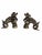 Metal Antique French Rococo Revival Bronze Chenets Andirons – Pair For Sale - Image 7 of 11