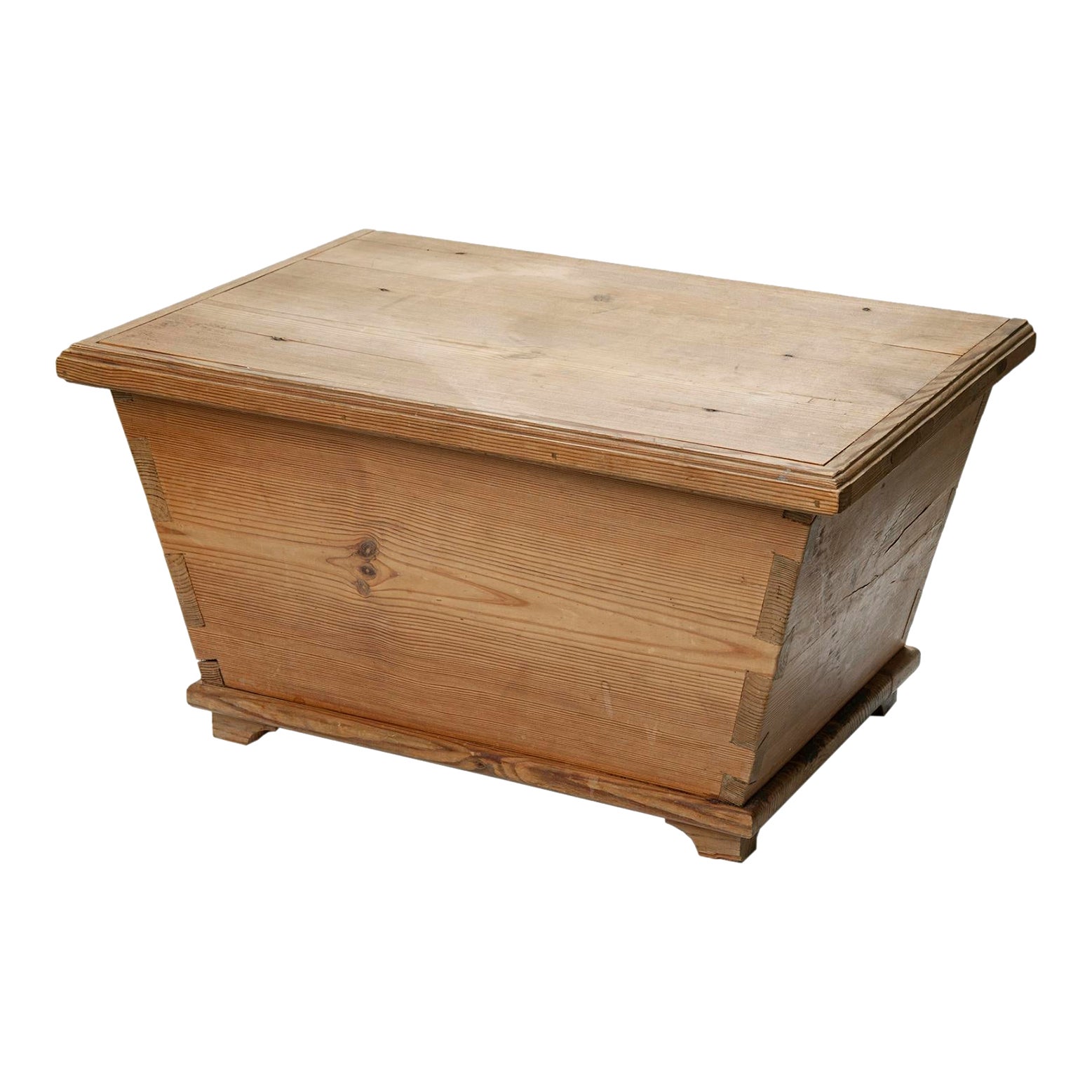 Hand Crafted European Pine Storage Box Chairish