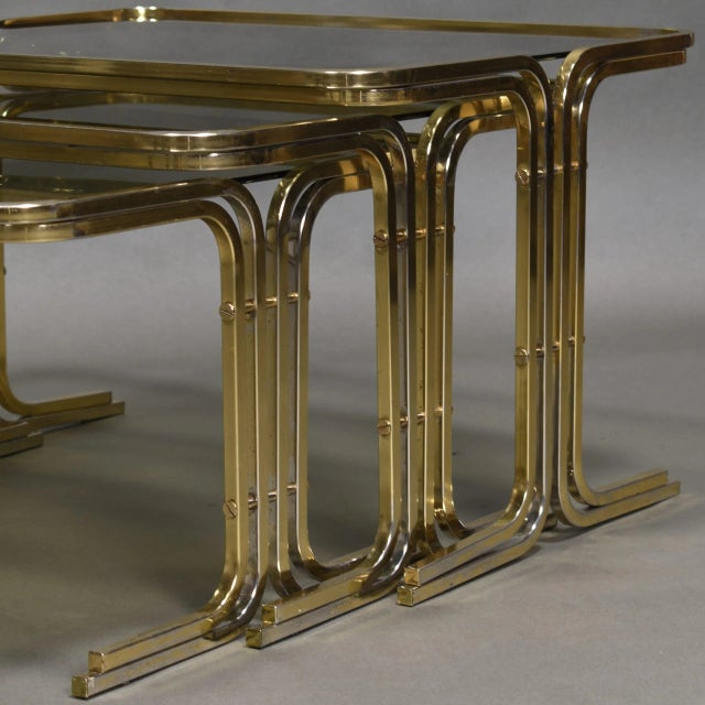 Mid-Century Modern Mid-Century Italian Nesting Tables, 1970s, Set of 3 For Sale - Image 3 of 18