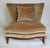 Taupe C2000 Donghia "Geneva" Collection Walnut Framed Club Chairs With Donghia Linen Velvet Textile -Pair For Sale - Image 8 of 16