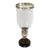 Large Ralph Lauren Hurricane Original Candle Holder. Glass, Silver Wood Base 23”x10” For Sale
