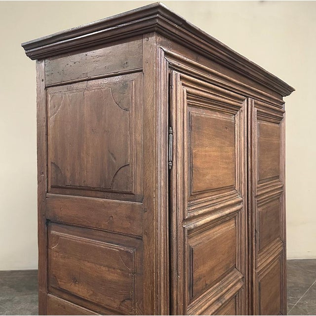 Mid 18th Century 18th Century Rustic Country French Oak Armoire For Sale - Image 5 of 18