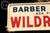 American 1950's Wildroot Barber Shop Embossed Tin Sign For Sale - Image 3 of 6