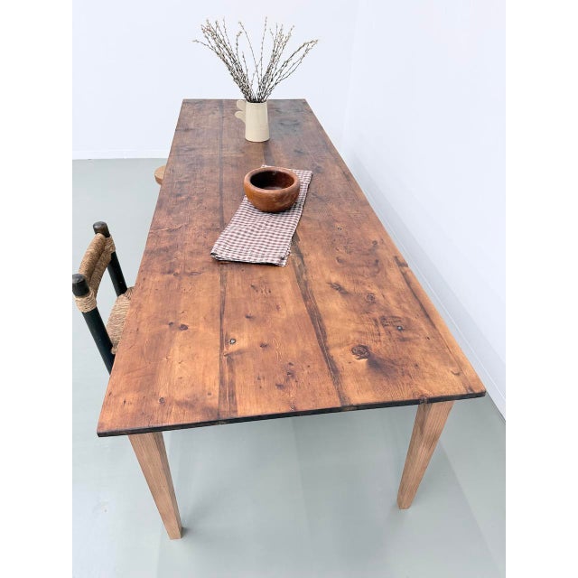 Vintage Farmhouse Table in Pine, 1950s For Sale - Image 16 of 18
