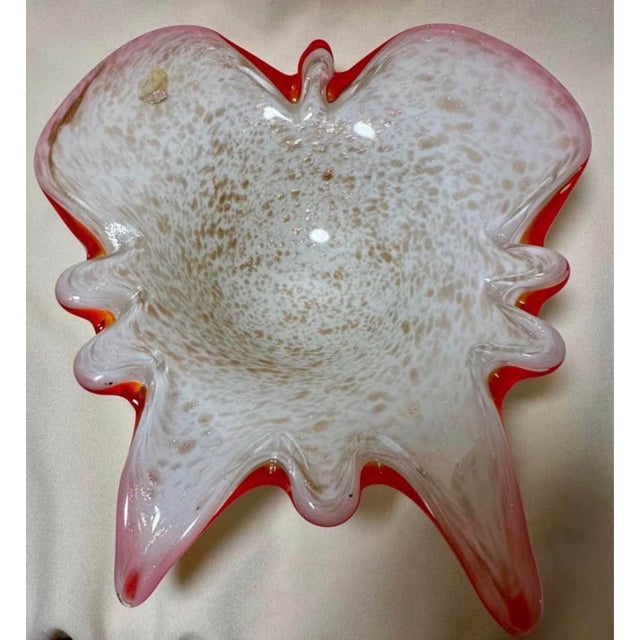 Matched Pair: Vintage Fratelli Toso Murano Splash Bowls – Copper Aventurine – 9” For Sale - Image 9 of 9