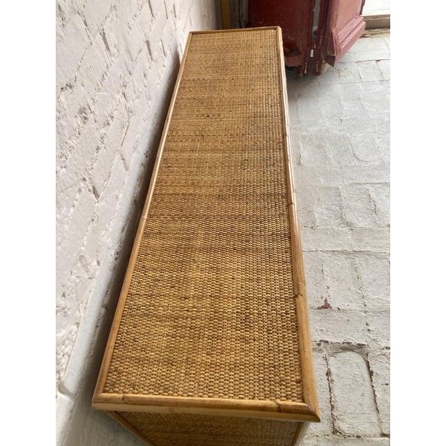 Rattan Sideboard, Italy, 1970s For Sale - Image 12 of 16