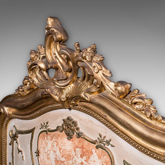 1930s Large Vintage Pier Mirror, French Giltwood, Rocaille, Louis XV Revival, Art Deco For Sale - Image 5 of 11