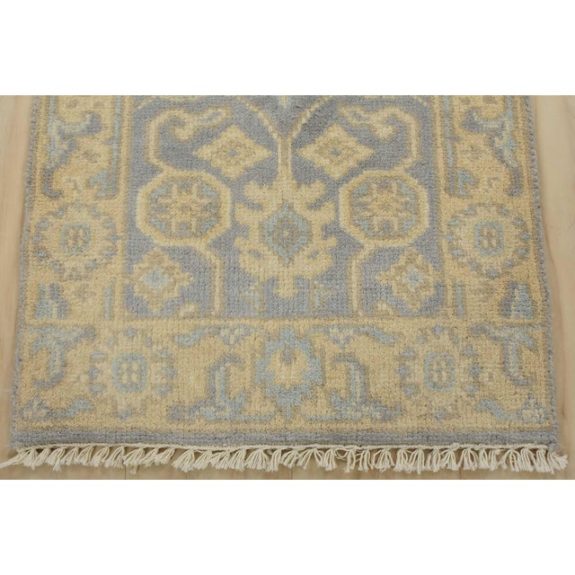 Oushak Rug 2′ X 3′ Gray Wool Traditional Hand-Knotted Oriental Carpet For Sale In Philadelphia - Image 6 of 8
