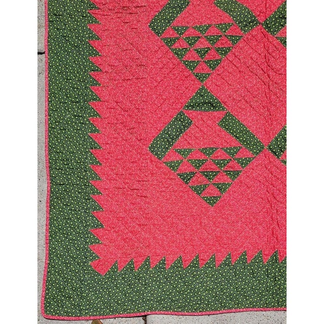 19th Century 19Thc Baskets Quilt From Pennsylvania For Sale - Image 5 of 11