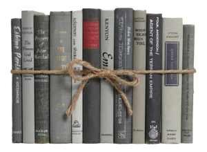 Decorative Books - Vintage Granite Book Bundle - 1 Foot of Grey Books