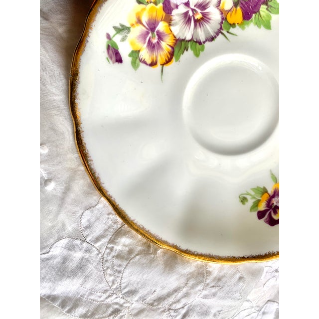 Vintage Jason Bone China Saucers, Made in England- Set of 5 For Sale In Miami - Image 6 of 12