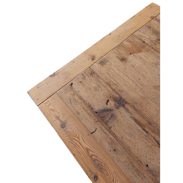 Vintage Country Table in Wood, 1950s For Sale - Image 4 of 5