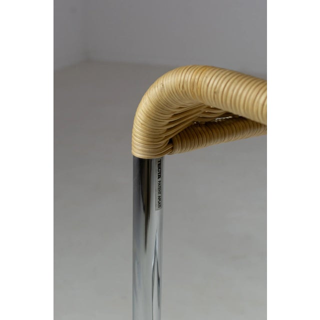 Wood B20 Cane and Chrome Cantilever Dining Chairs by Axel Bruchhäuser for Tecta Set of 4, 1990s, Set of 4 For Sale - Image 7 of 11
