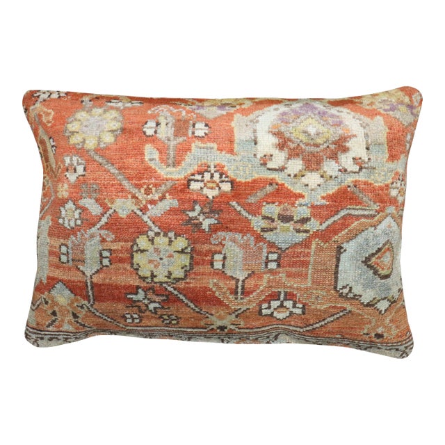 Early 20th Century Zabihi Collection Tribal Persian Large Pillow - 1'4" x 1'11" For Sale