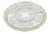 Vintage Crystal Clear Glass 5 Part Divided Serving Tray With Grape and Leaf Motifs For Sale - Image 4 of 9