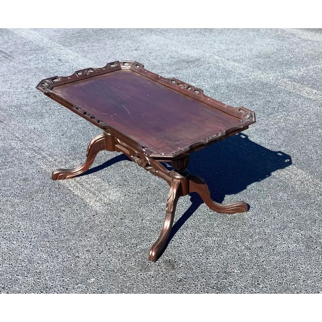 Mid-Century Modern 1940s Vintage Side Table or Serving Tray For Sale - Image 3 of 9