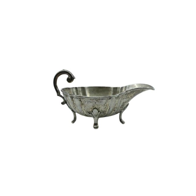 Silver Gravy Boat with Friezes and Feet For Sale - Image 5 of 5