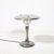 Metal Art Deco Machine Age Saucer Form Polished Aluminum Table Lamp W/ Sculptural Base For Sale - Image 7 of 11