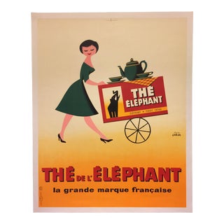 Vintage French Tea Poster For Sale