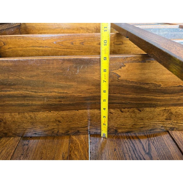 Antique Early 20th Century Mission Style Oak Display Cabinet/ Bookcase For Sale - Image 16 of 18