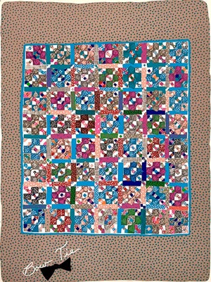 Barbara Kohl-Spiro, Mixed Media Collage Feminist Lithograph Folk Art Quilt Pattern & Decoration Art