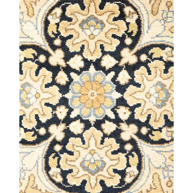 Traditional Mogul Collection Hand-Knotted Runner - Yellow 6' 1" x 13' 5" For Sale - Image 3 of 9