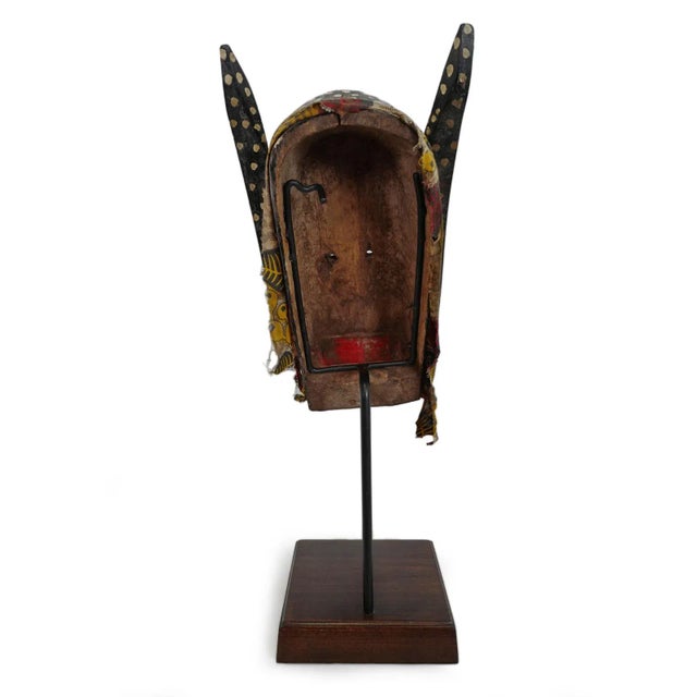 Vintage African Bozo Animal Mask on Stand For Sale - Image 4 of 8