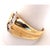 Yellow 14 Karat Yellow Gold Freeform Ring With 5 Diamonds For Sale - Image 8 of 10